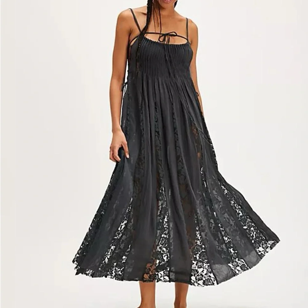 hailee slip dress blue Lady Black Tie - Hailee Gown - Off The Shoulder Lace & Satin Fitted Gown